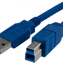Cable 1m USB 3.0 USB B Macho a USB A Macho Acodado en Ángulo a la Derecha 