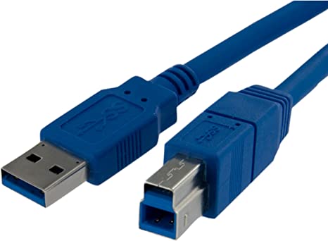 Cable 1m USB 3.0 USB B Macho a USB A Macho Acodado en Ángulo a la Derecha 